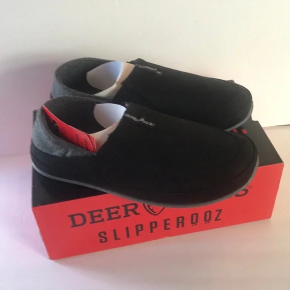 Deer Stags mens Technology  CampoSlipper  Black/Dk Grey Size 11M - Picture 12 of 14